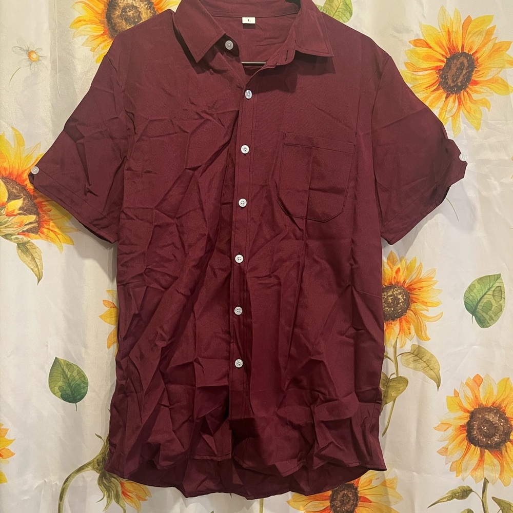 Men's Burgundy Shirt